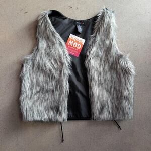 Vintage Y2K Teeze Me Fur Vest Size L
